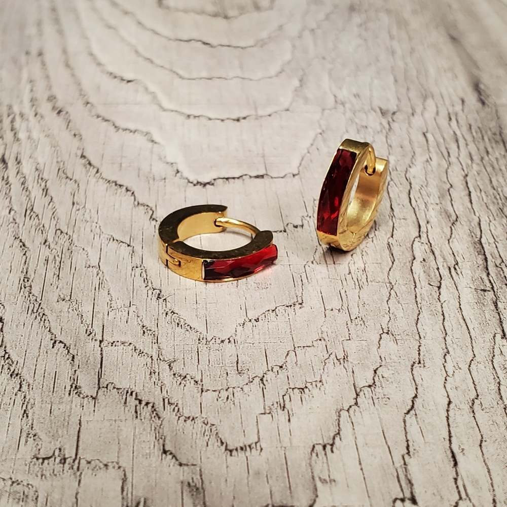 Gold stainless steel earrings